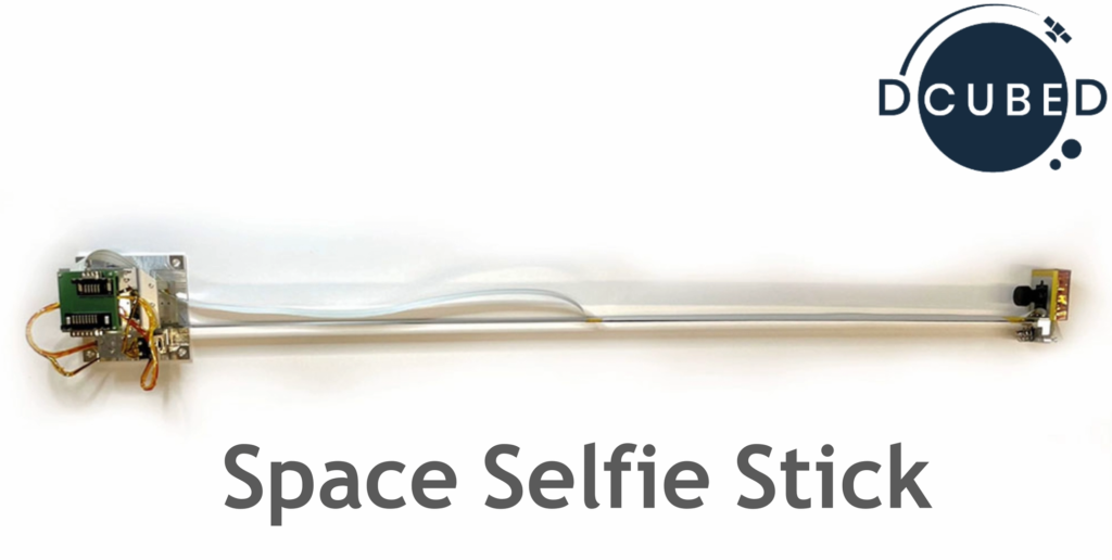 a picture of DCUBED's space selfie stick against a white background.